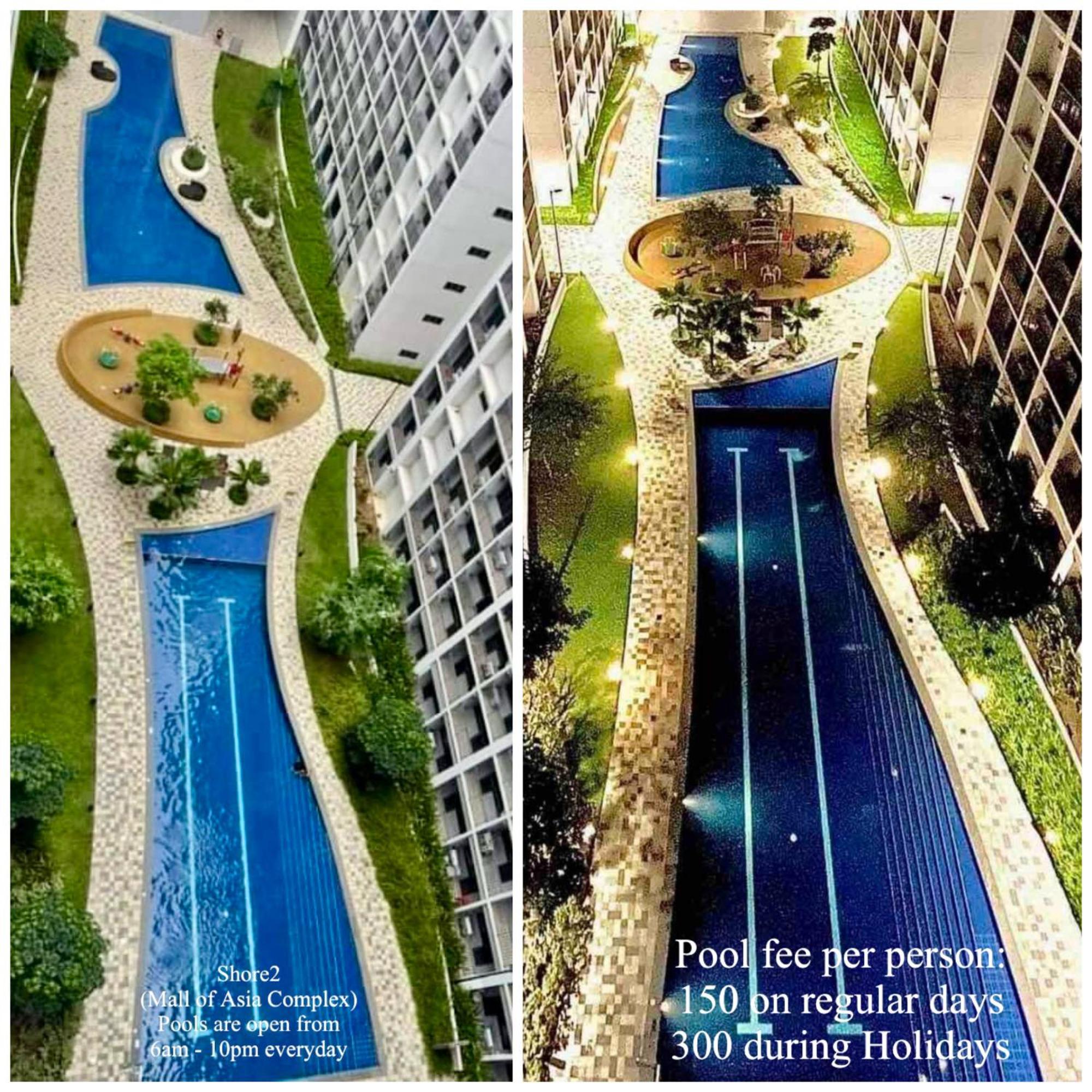 2 Side-By-Side P00L Front Condos, 6 Beds, 2 Cr, 2 Kitchen For 10 Guests At Moa Manila Exterior photo
